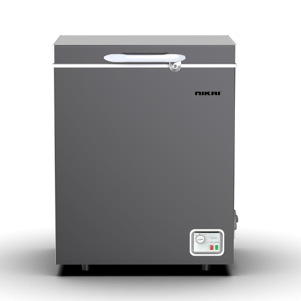 NIKAI 150L Gross / 98L Net, Single Door Chest Freezer 342 kW NCF150N7S Silver