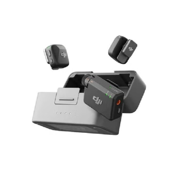 dji Mic Mini (2 TX + 1 RX + Charging Case) Clear Audio Capture, Easy to carry and use, Long Battery Life Mic Mini Black