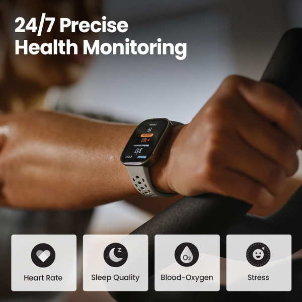 Amazfit Bip Smart Watch 46mm Stone AMOLED GPS Fitness Tracker