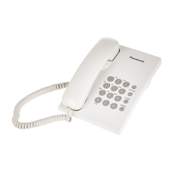 Panasonic Kx-Ts500 Corded Telephone - White (Pack Of1)
