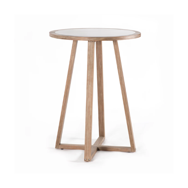 Anla Coco teak bar set w/rope natural 2 chairs + 1 bar table