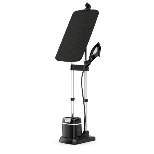 Tefal Lightweight Garment Steamer IXEO + All-in-One Full-Size Iron Steamer Twin Boiler Tech QT1510G0 Black