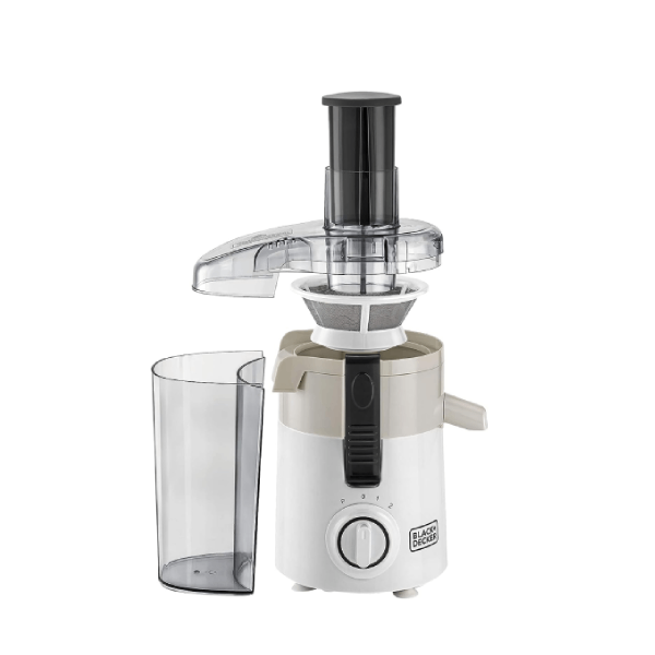 BLACK+DECKER  Juice Extractor with Large Feeding Chute 950 ml 250 W JE250-B5 White