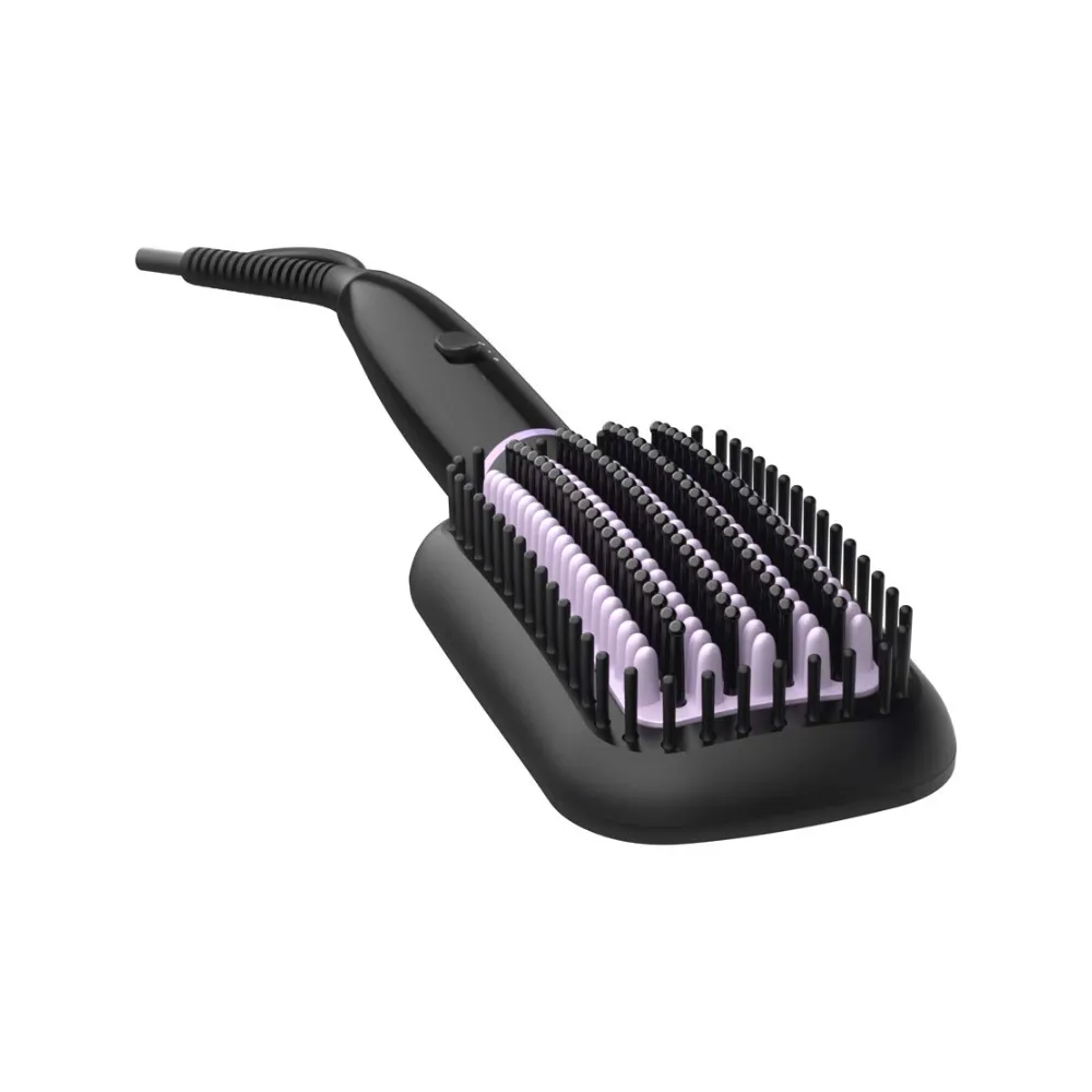 Philips StyleCare Essential Heated Straightening Brush with ThermoProtect Black and Purple BHH880 Philips StyleCare Essential Heated Straightening Brush with ThermoProtect Black and Purple BHH880