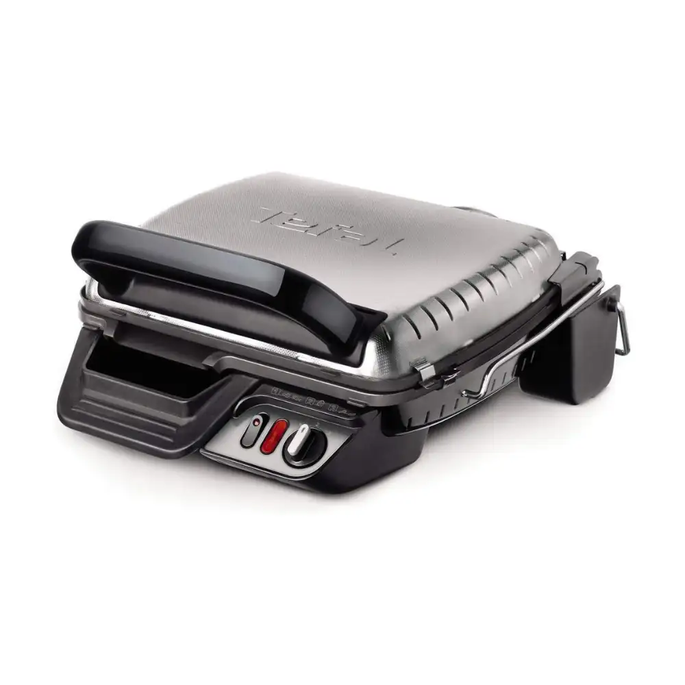 Tefal Ultracompact Indoor Electric Grill 2000W with Removable Plates Silver/Black GC306028