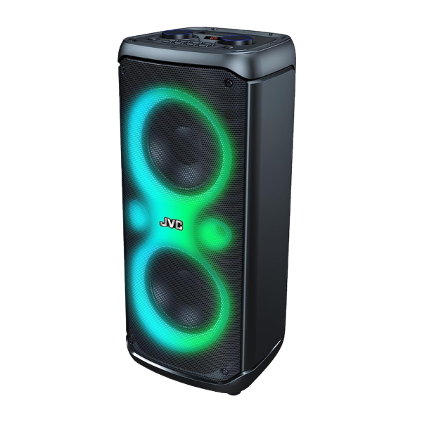 JVC Portable Bluetooth Party speaker with wireless mic and remote control XS-N4112PB black