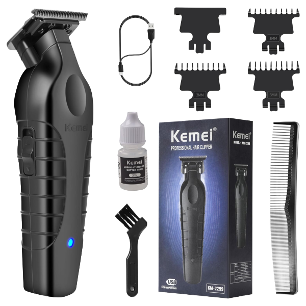Kemei 2299 Professional Hair Beard Trimmer for Men Black