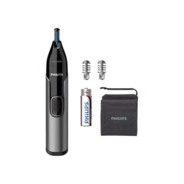 Philips Series 3000 Trimmer Kit Nose & Beard Grooming NT3650/16, Black/Grey/Silver