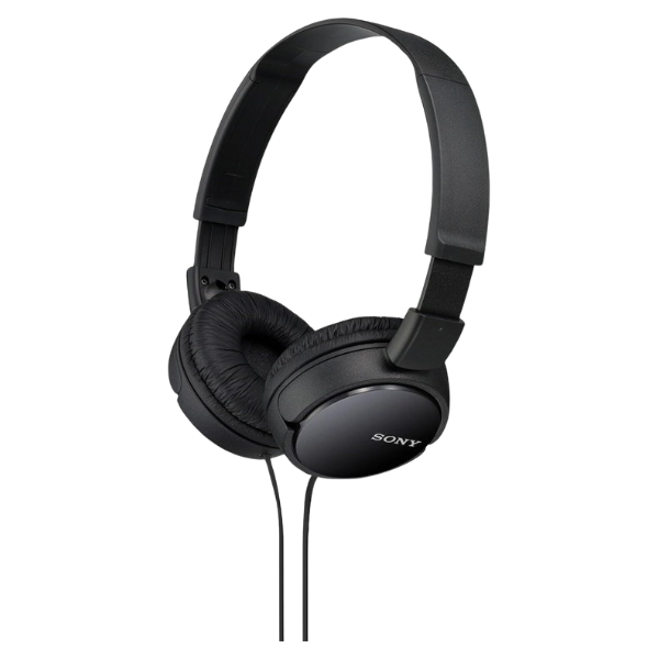 Sony MDR-ZX110 Stereo Headphones with Loud and Clear Sound Quality for Enhanced Audio Experience Black